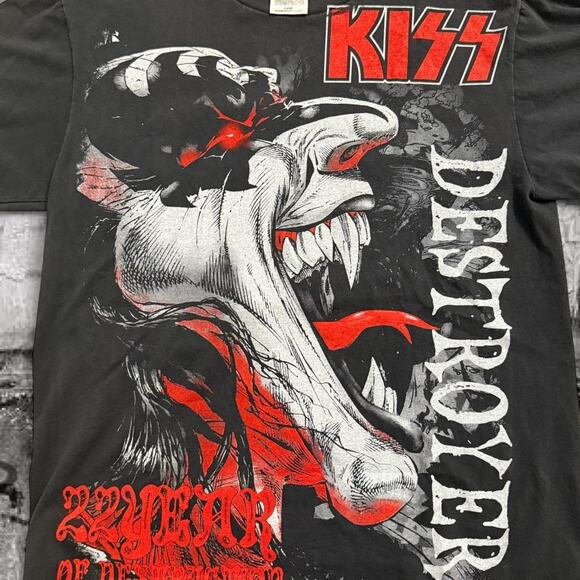 KISS Destroyer All-Over-Print Graphic Tee, Size Large - NWOT - Picture 2 of 5